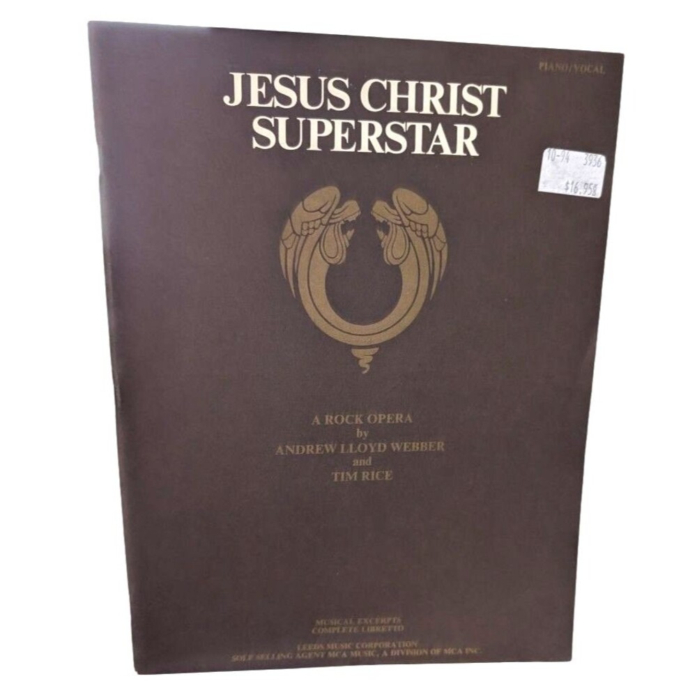 Jesus Christ Superstar Sheet Music Songbook Piano Vocal Libretto Andrew Lloyd